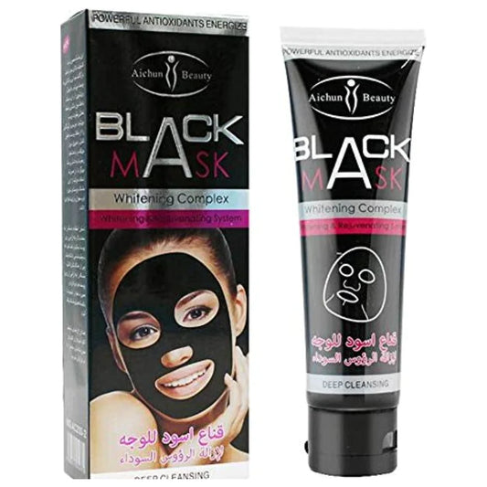 Mascarilla negra para piel hidratada